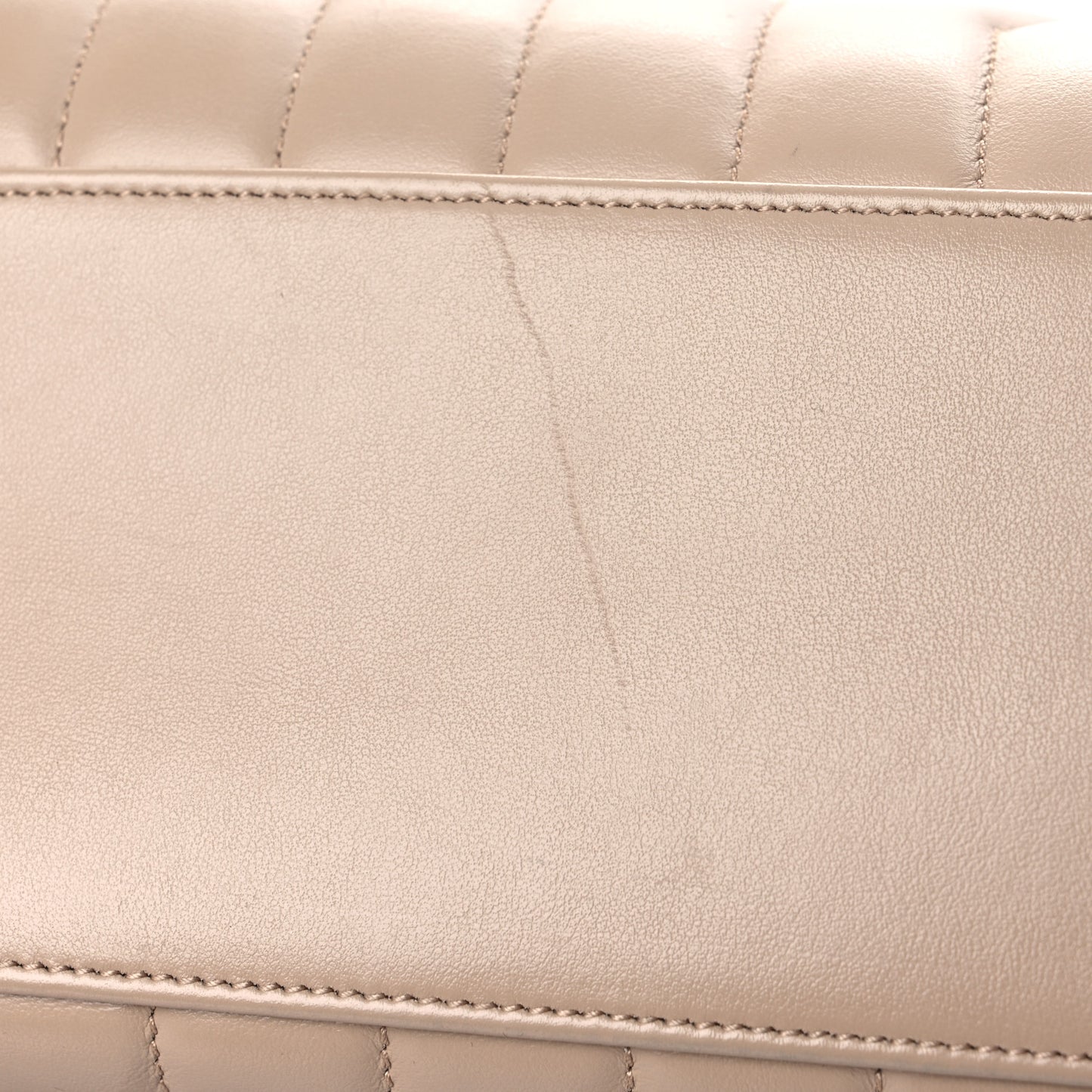Calfskin Y Quilted Monogram Medium Loulou Chain Satchel Light Natural