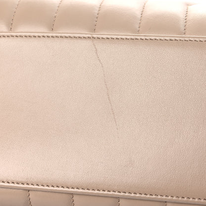 Saint Laurent Calfskin Y Quilted Monogram Medium Loulou Chain Satchel Light Natural 16 of 21
