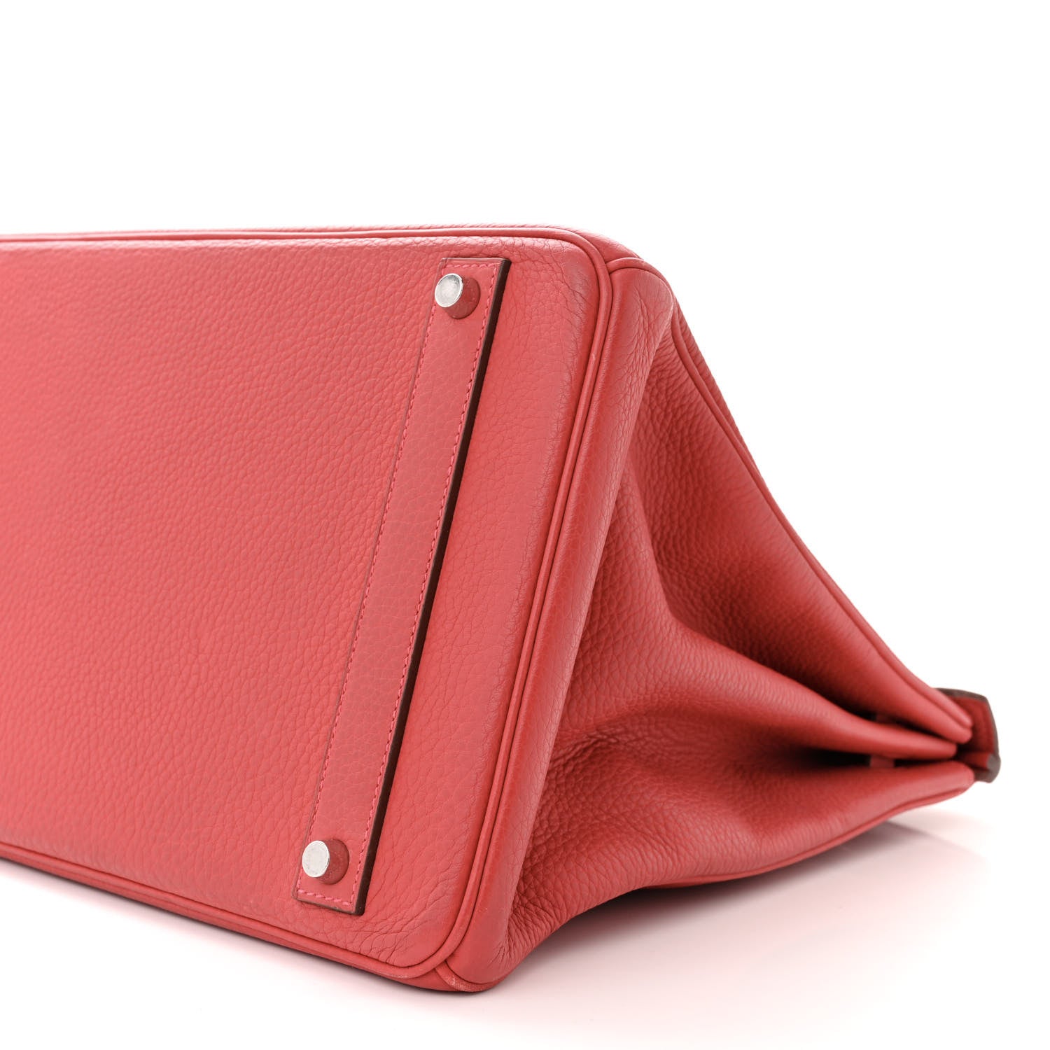 Hermes Taurillon Clemence Birkin 40 Rouge Venetian 10 of 11