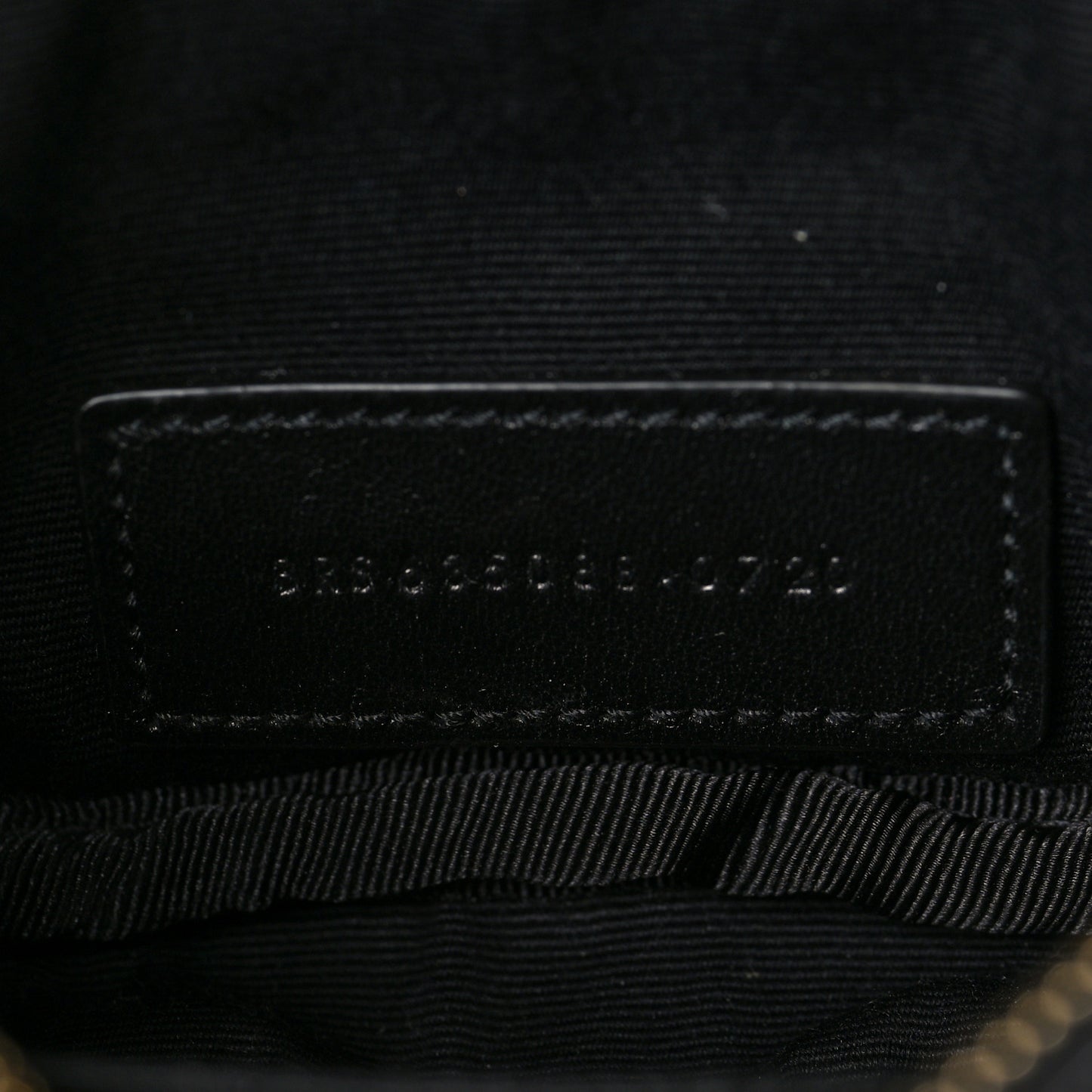 Grain De Poudre Matelasse Monogram Baby Lou Camera Bag Black