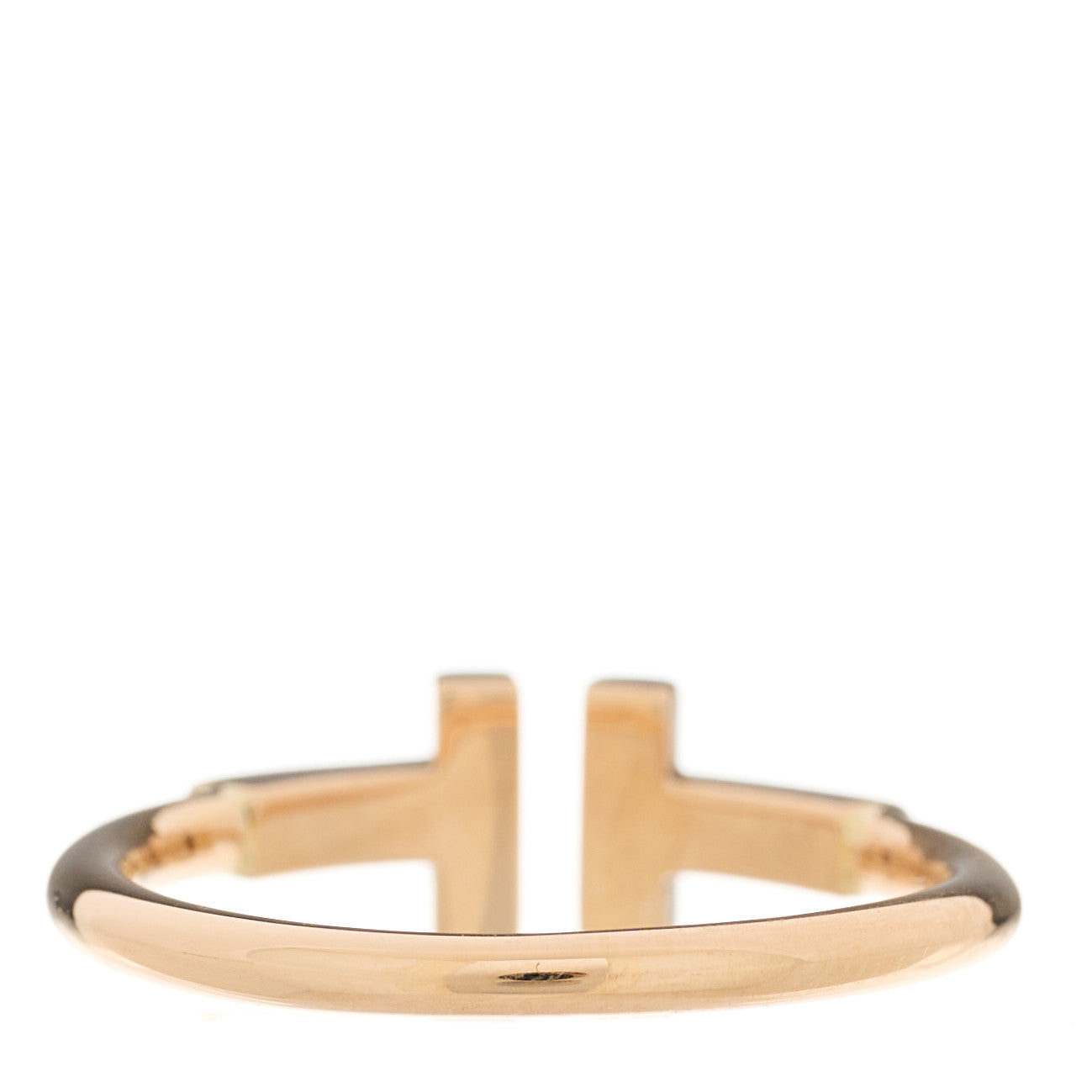 18K Rose Gold T Wire Ring 51 5.75
