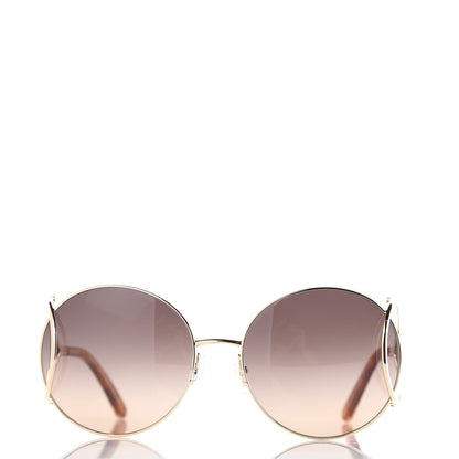 Chloe Jackson Oversized Round Sunglasses CE124S Blonde Havana 4 of 7