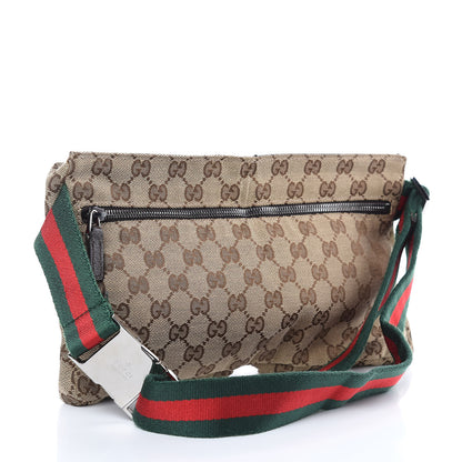 Gucci Monogram Web Belt Bag Dark Brown 3 of 8