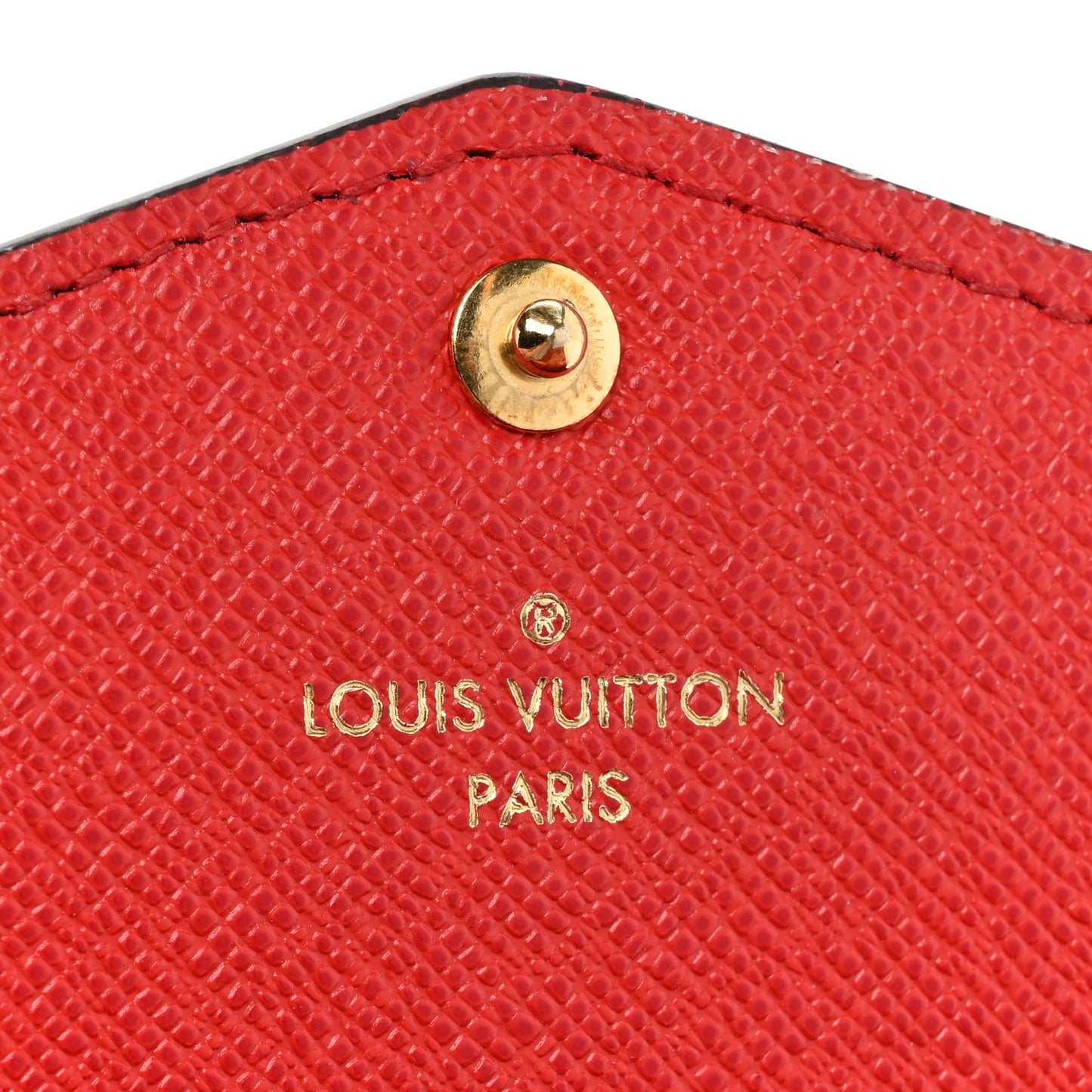 Monogram Sarah Wallet NM Coquelicot