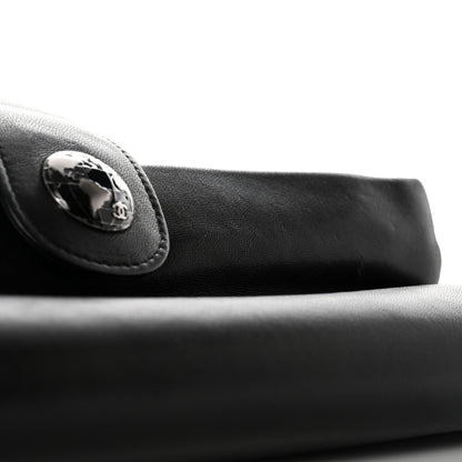 Chanel Lambskin Accordion Globe Clutch Black 9 of 12