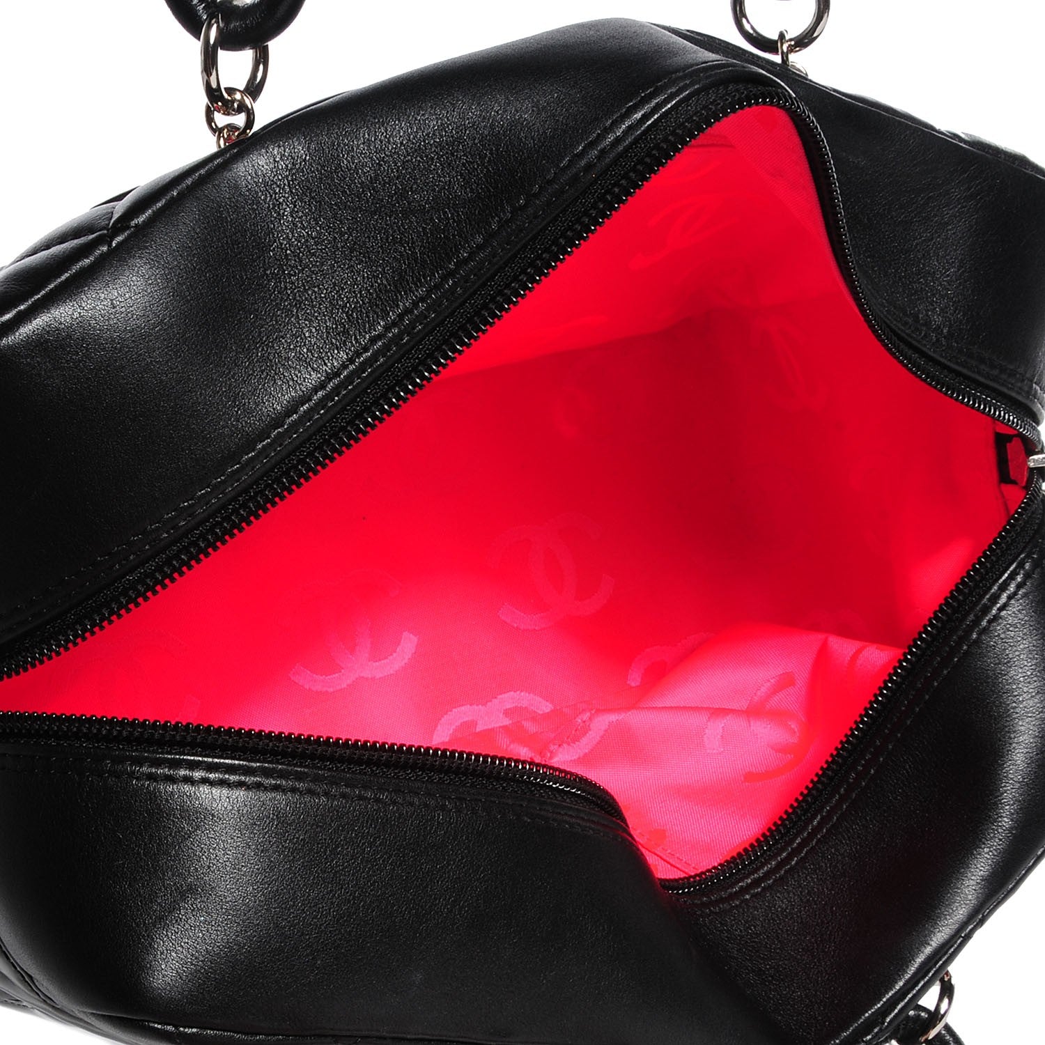 Chanel Calfskin Quilted Large Cambon Bowler Black 5 of 7