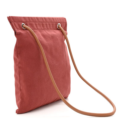 Hermes Canvas Swift Aline Grooming Bag Rouge H Gold 3 of 13
