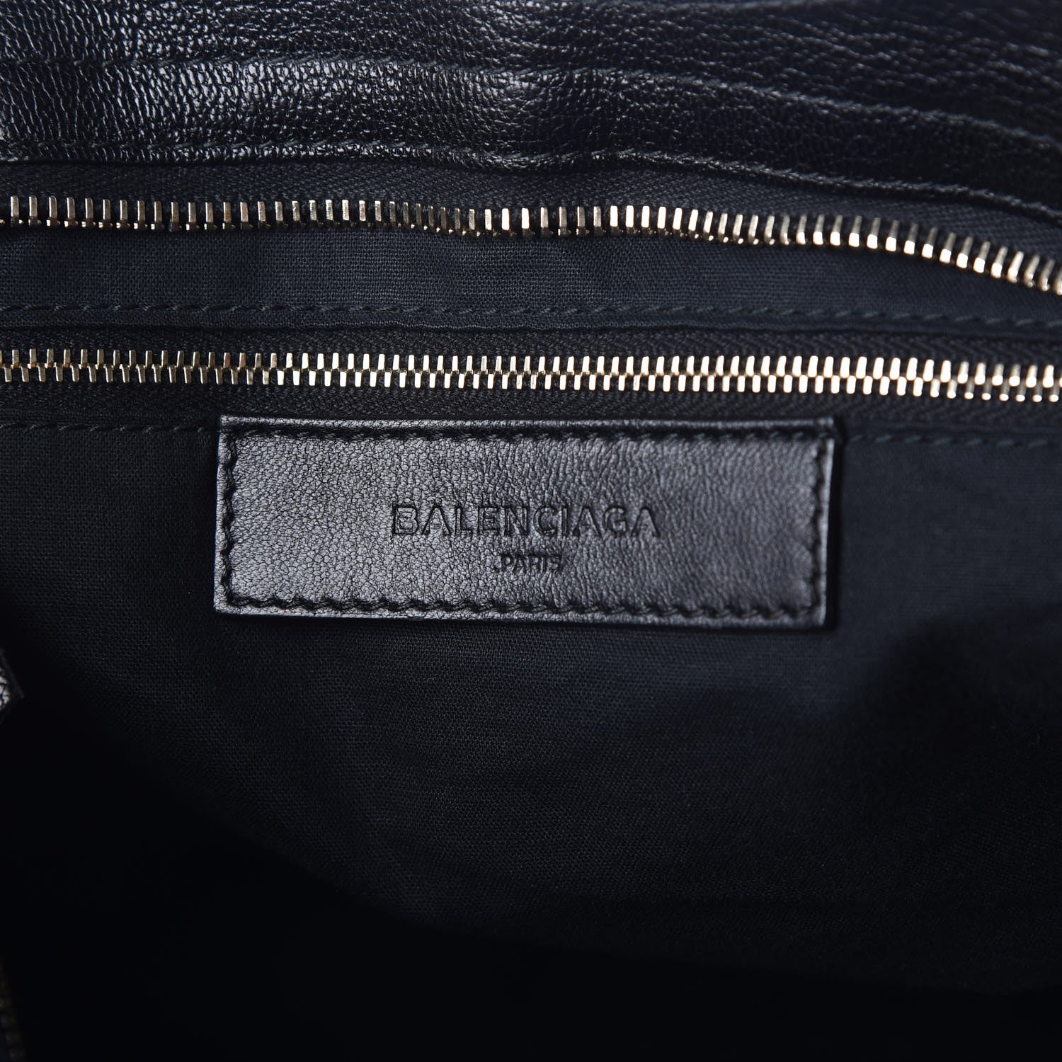 Balenciaga Chevre Gold Metallic Edge Hardware City Black 5 of 13