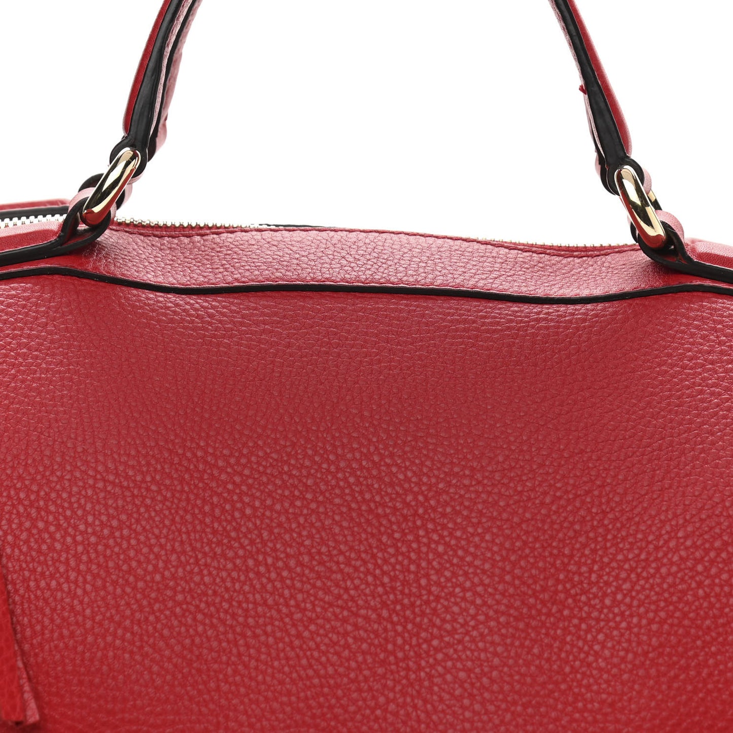 Pebbled Calfskin Medium Soho Boston Red