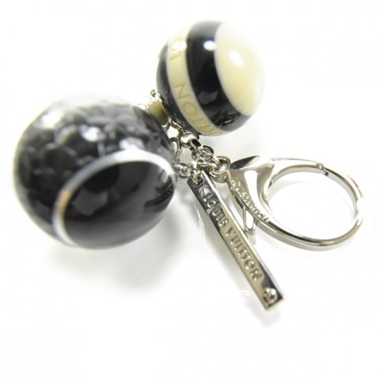 Mini Lin Croisette Bag Charm Black