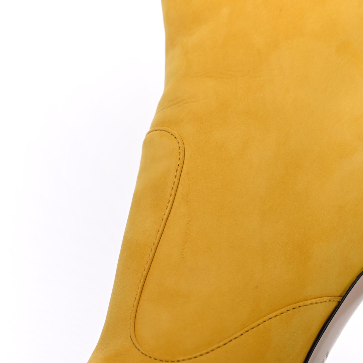 Nubuck FFreedom High Heel Ankle Boots 36 Yellow