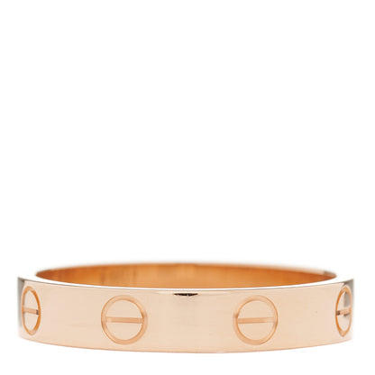 Cartier 18K Pink Gold 3.5mm LOVE Wedding Band Ring 56 7.75 3 of 5
