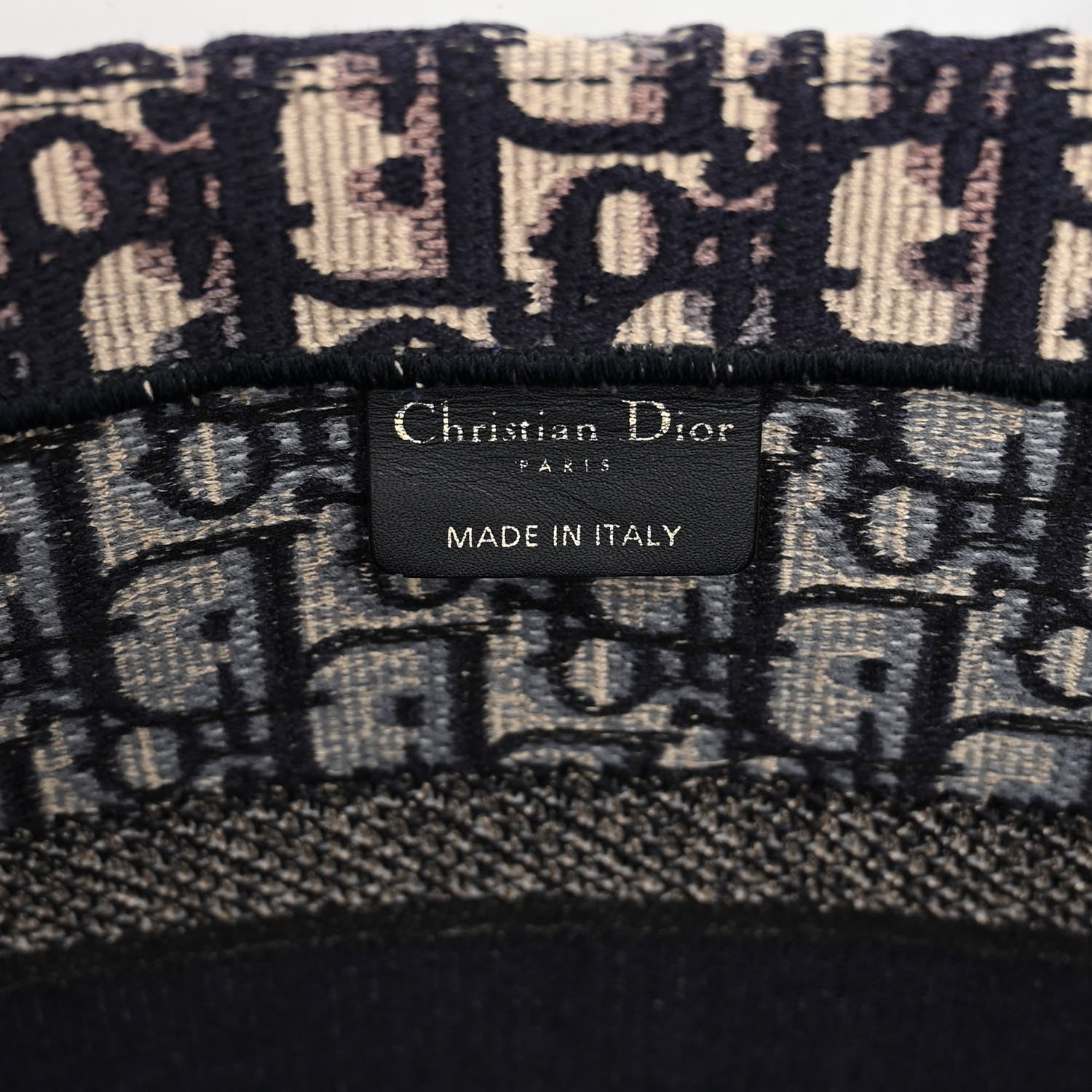 Christian Dior Oblique Medium Book Tote Blue Multicolor 6 of 12