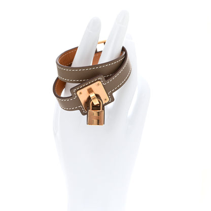 Hermes Swift O'Kelly Double Tour Bracelet T2 Etoupe 2 of 7