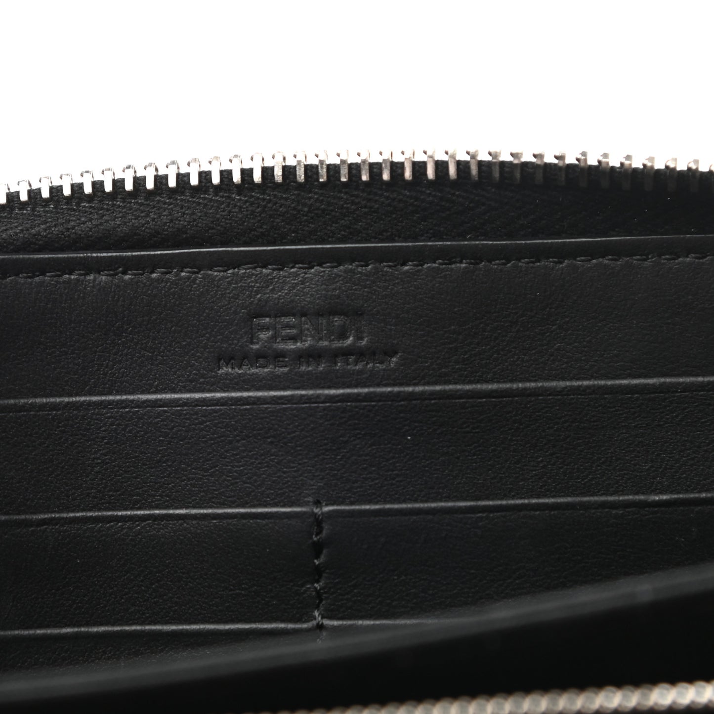 Vitello Century Opaco Mini Bug Eyes Zip Around Wallet Black