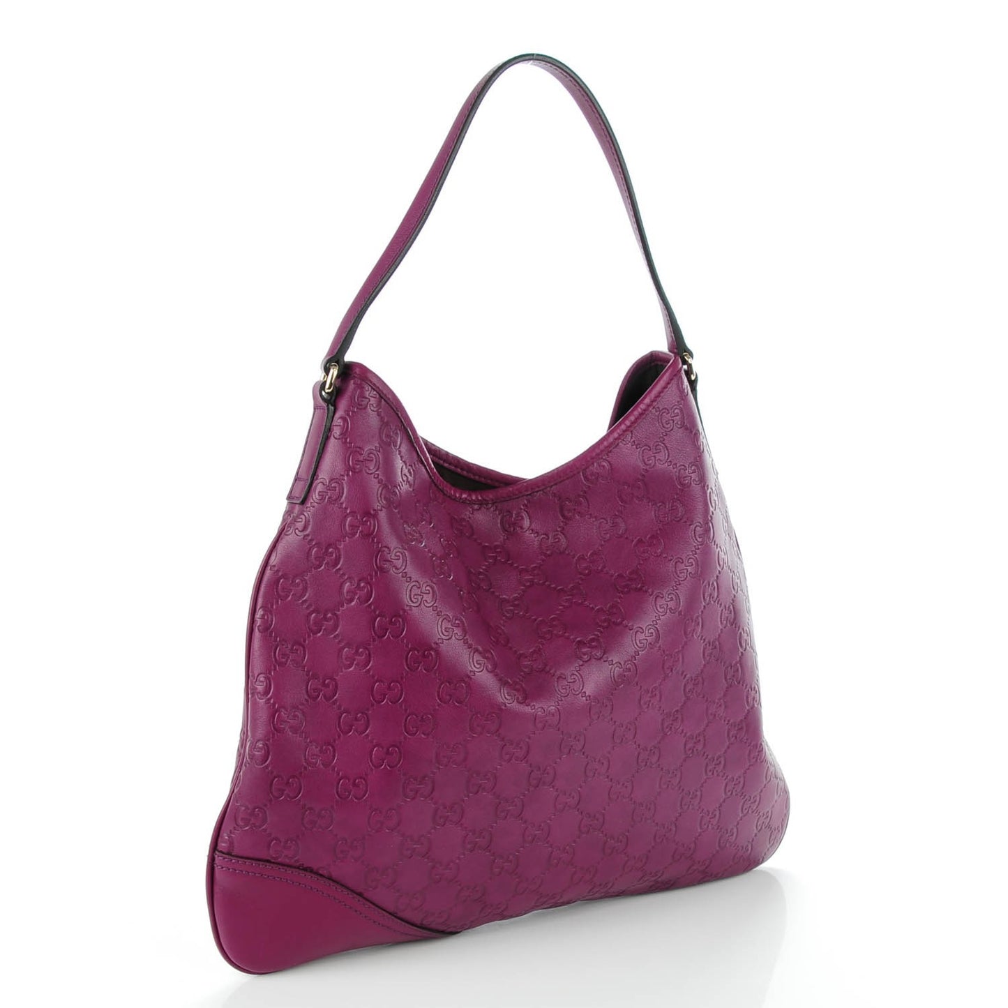 Guccissima Medium New Britt Hobo Purple