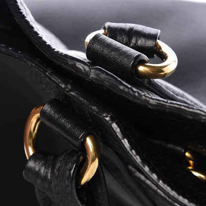 Prada Vitello Daino Side Pocket Hobo Black 17 of 29