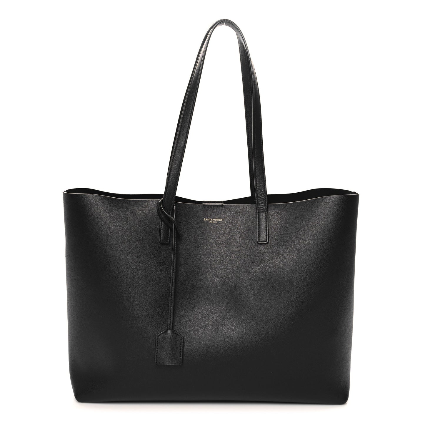 Calfskin Large Shopping Tote Black