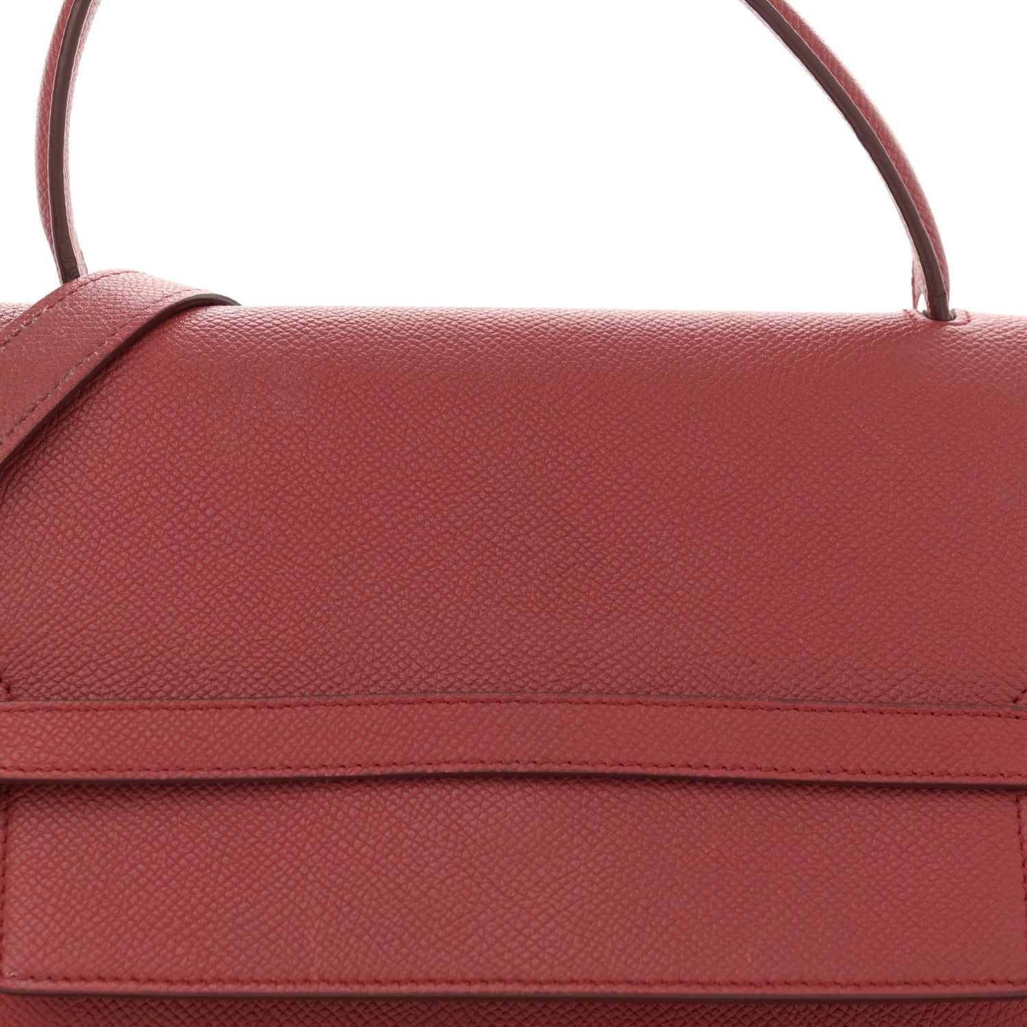 Celine Grained Calfskin Mini Belt Bag Rust 7 of 16