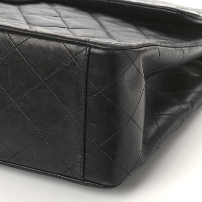 Chanel Lambskin Quilted XL Jumbo Single Flap Black 8 of 14