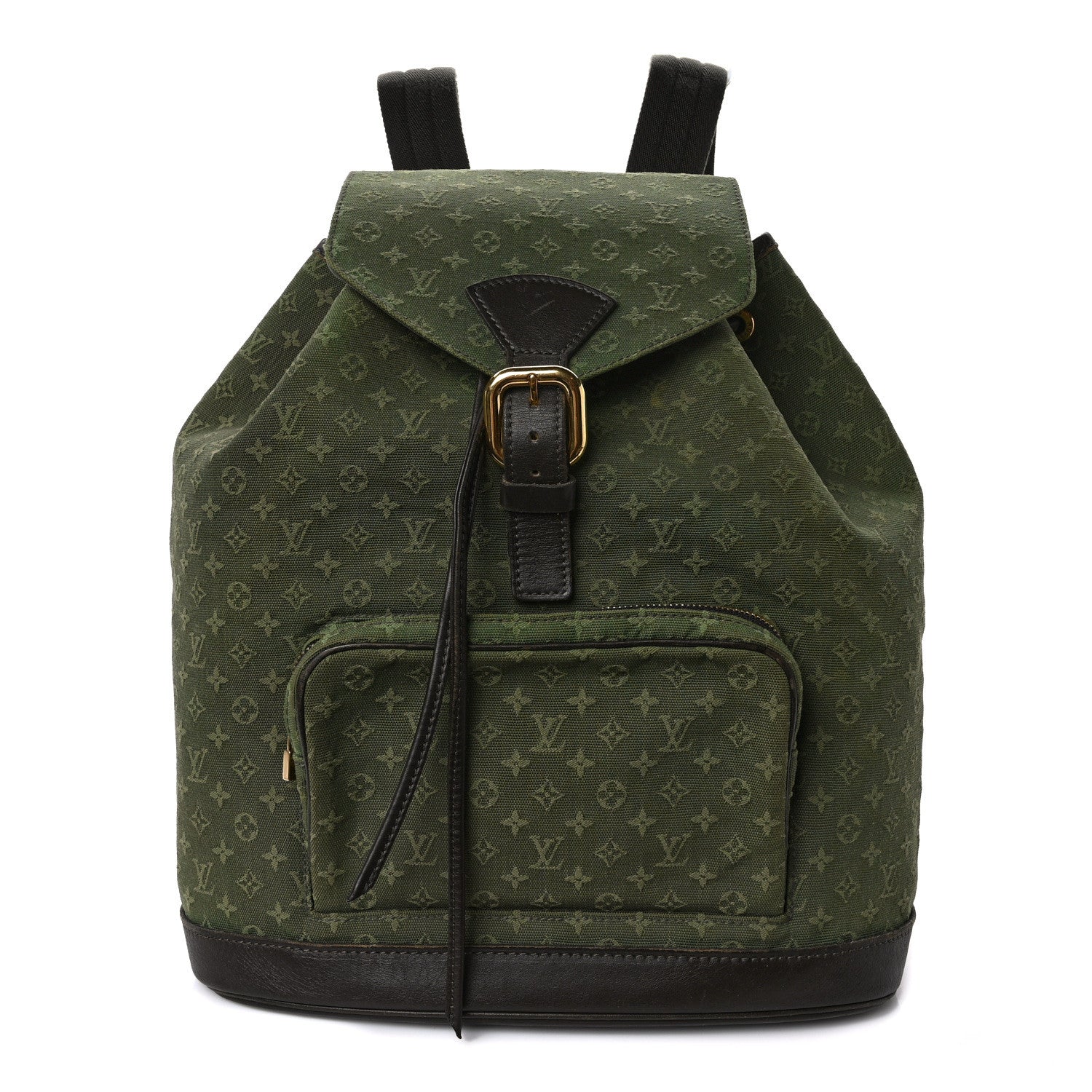 Louis Vuitton Mini Monogram Montsouris GM Backpack Kaki 1 of 14