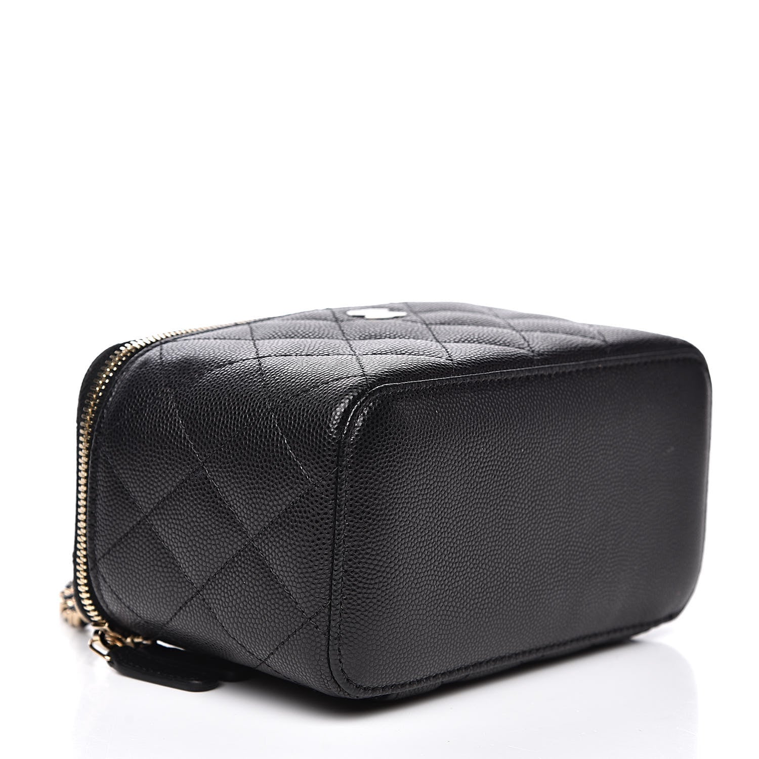 Chanel Caviar Quilted Small Vanity Case With Chain Black 4 of 10