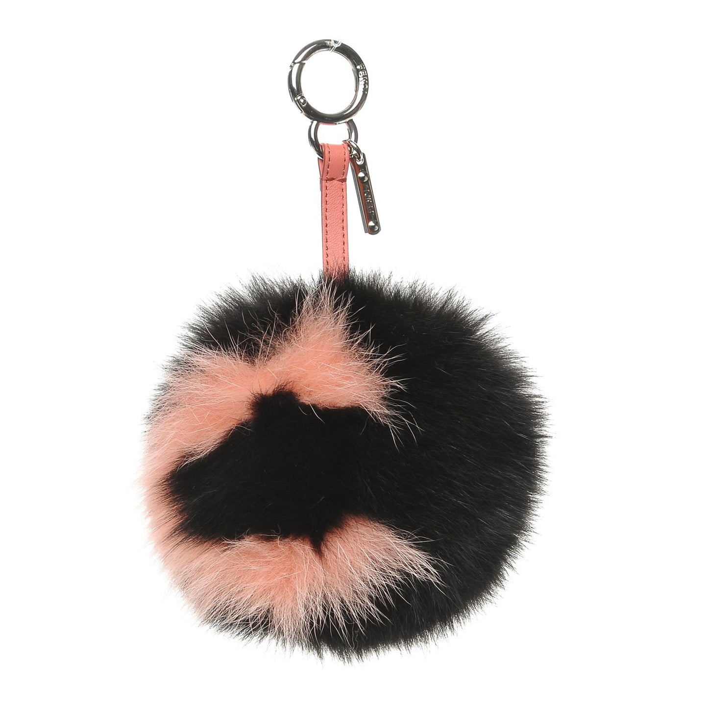 Fox Fur C ABCharm Bag Charm Pink Black
