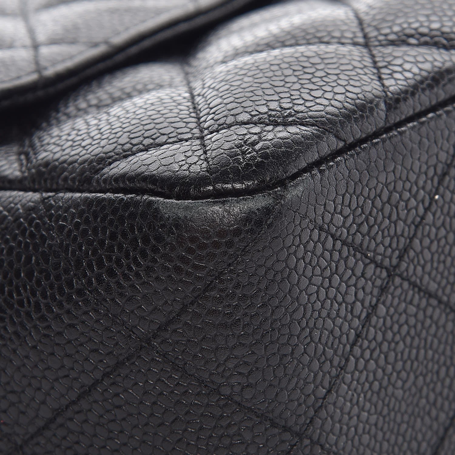 Chanel Caviar Quilted Jumbo Single Flap Black 8 of 13