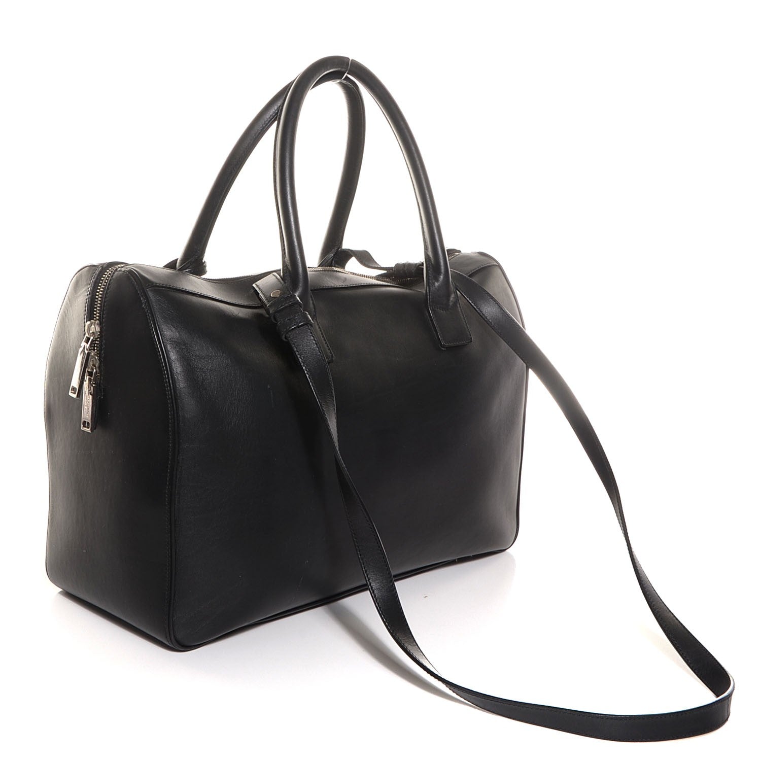 Saint Laurent Calfskin Medium Rive Gauche Duffle Black 2 of 16