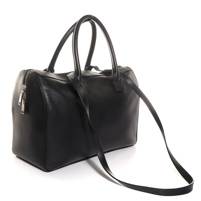 Saint Laurent Calfskin Medium Rive Gauche Duffle Black 2 of 16