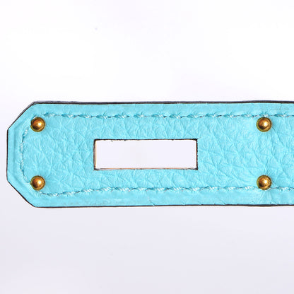 Hermes Togo Kelly Retourne 32 Bleu Atoll 9 of 28