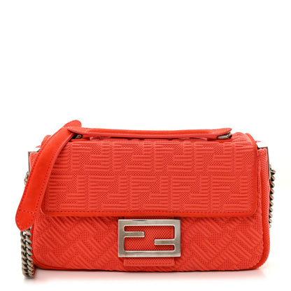 Fendi Technical Fabric FF Midi Chain Baguette Tulipano 1 of 10