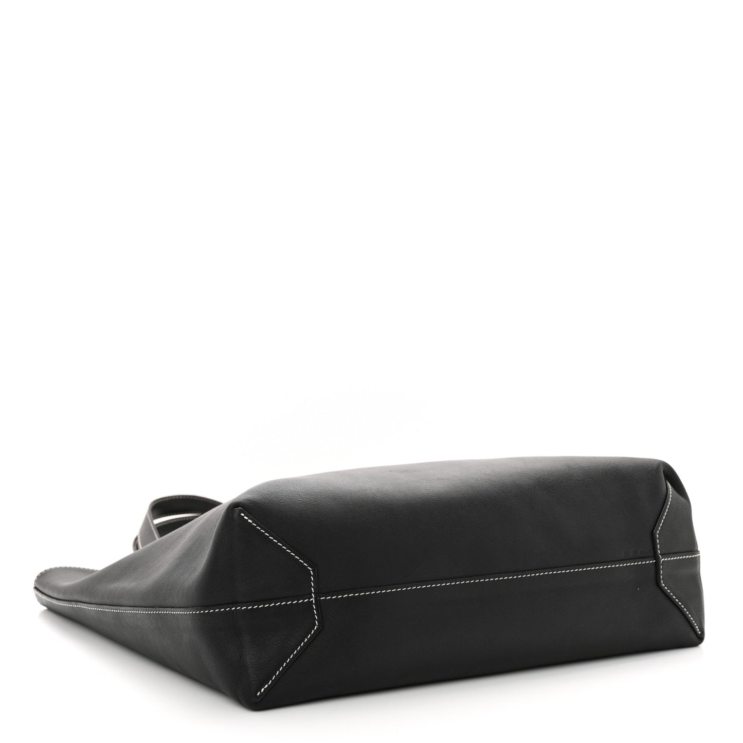 Sikkim Taurillon Clemence Double Sens 36 Reversible Tote Black Graphite