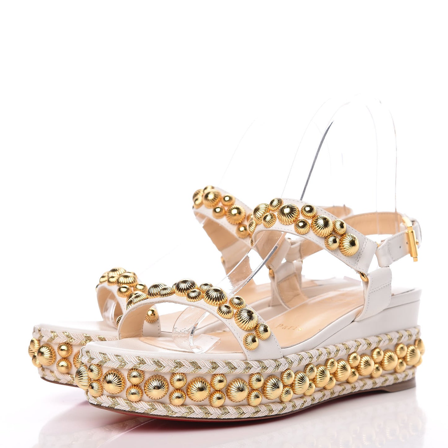 Shiny Nappa Rondaclou 60 Platform Sandals 36 Latte