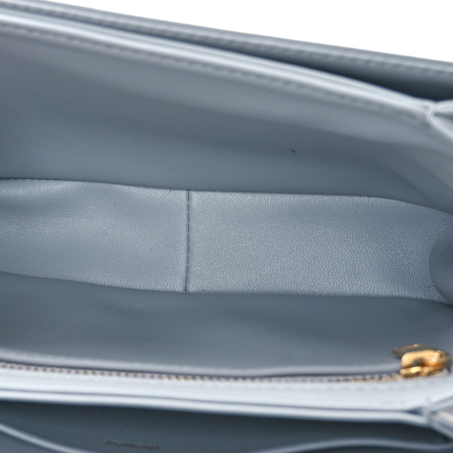Celine Shiny Calfskin Teen Triomphe Pearl Blue 5 of 10