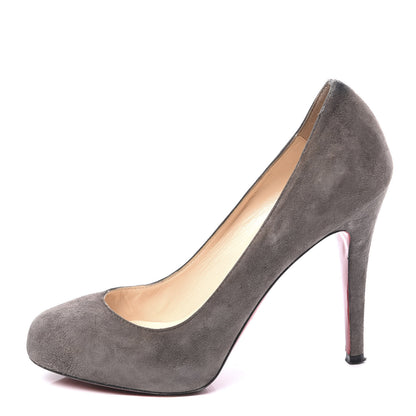 Christian Louboutin Suede Declic 120 Pumps 36 Elephant 1 of 10