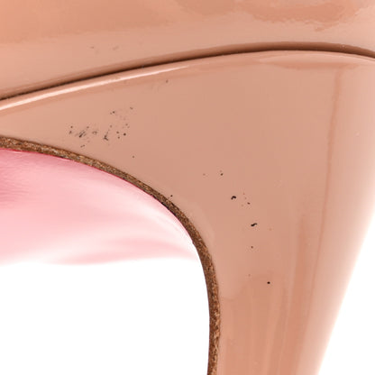 Christian Louboutin Patent Iriza 85 Pumps 37.5 Nude 9 of 9