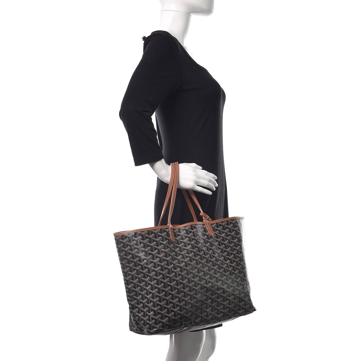 Goyard Goyardine Saint Louis PM Black Gold 2 of 9