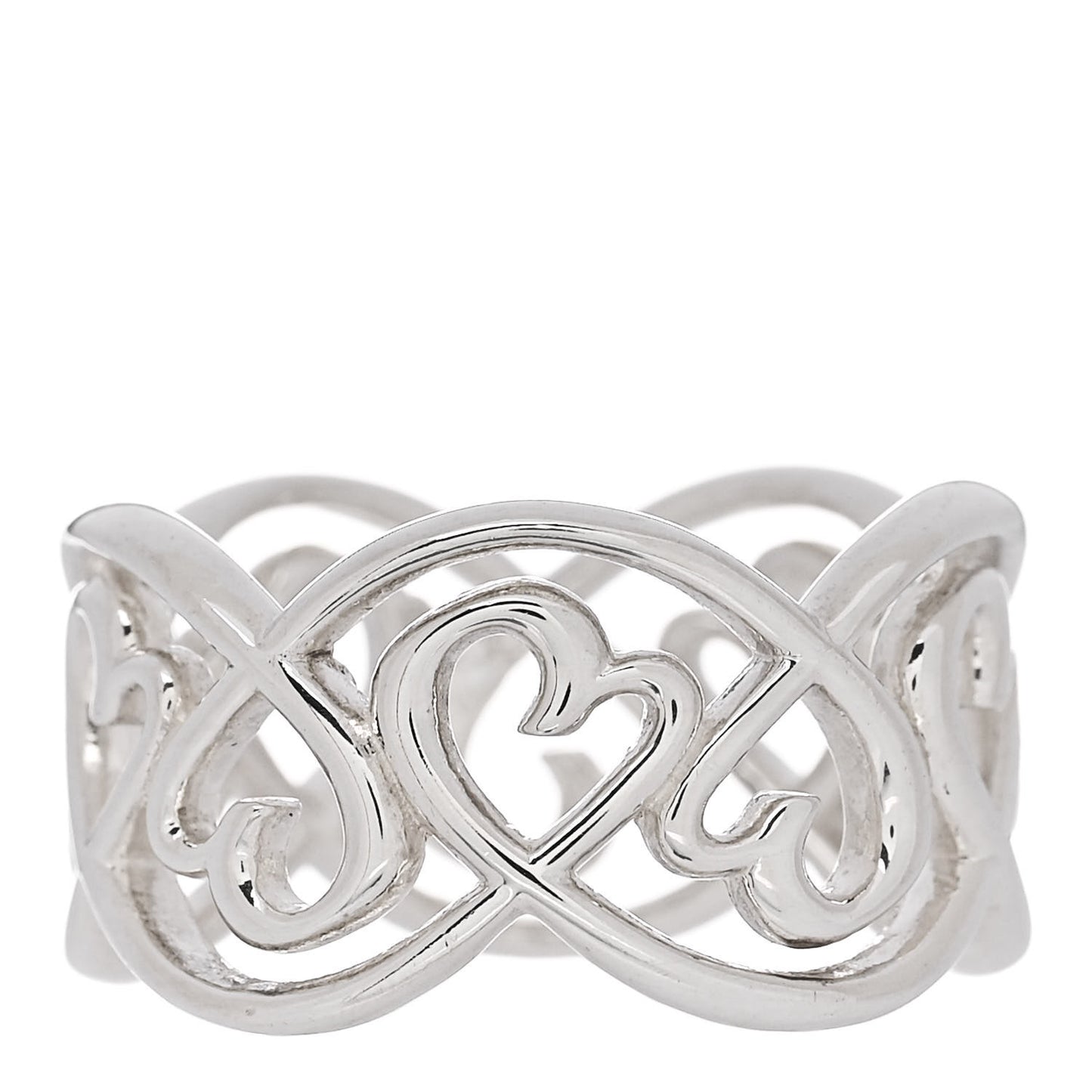 Sterling Silver Paloma Picasso Loving Heart Band Ring 54 7