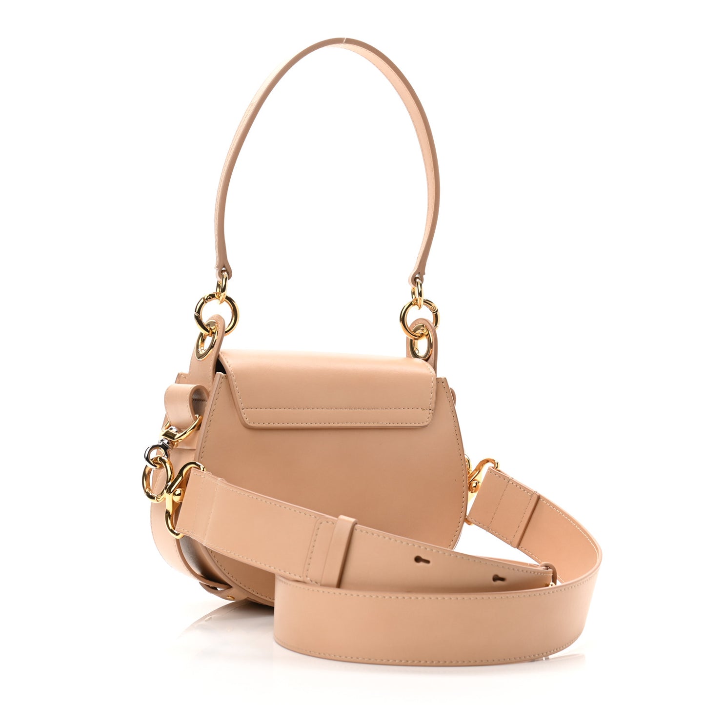 Calfskin Small Tess Bag Biscuit Pink