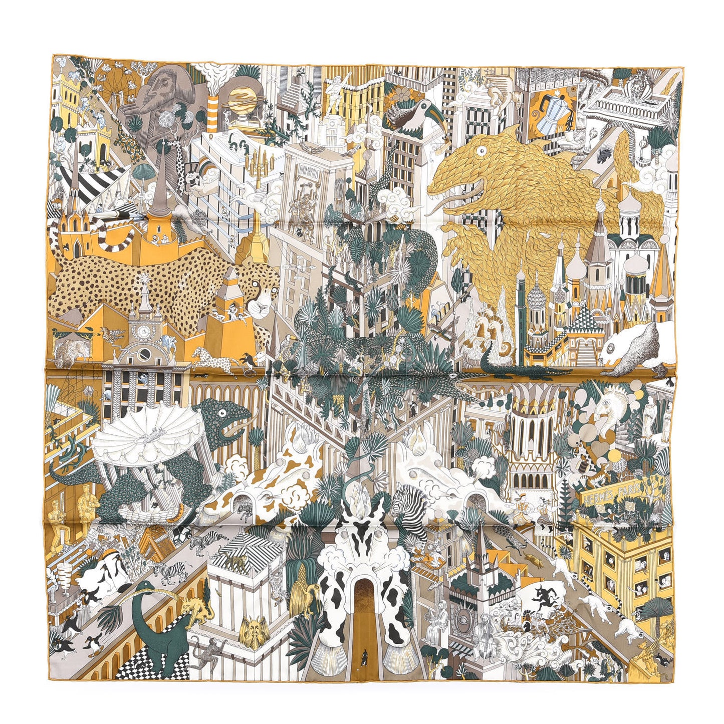 Silk Animapolis Scarf 90
