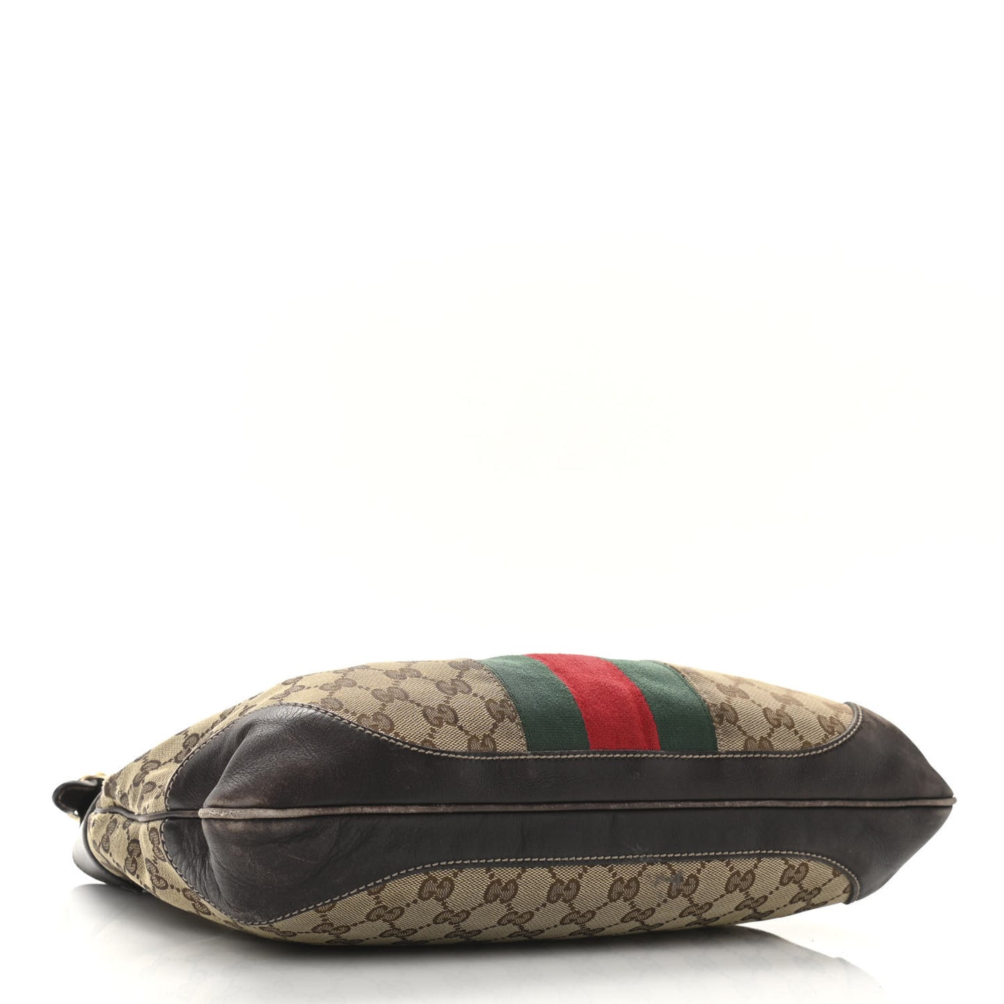 Monogram Web Jackie O Bouvier Hobo Dark Brown