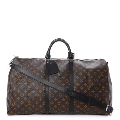 Louis Vuitton Monogram Macassar Keepall Bandouliere 55 1 of 7