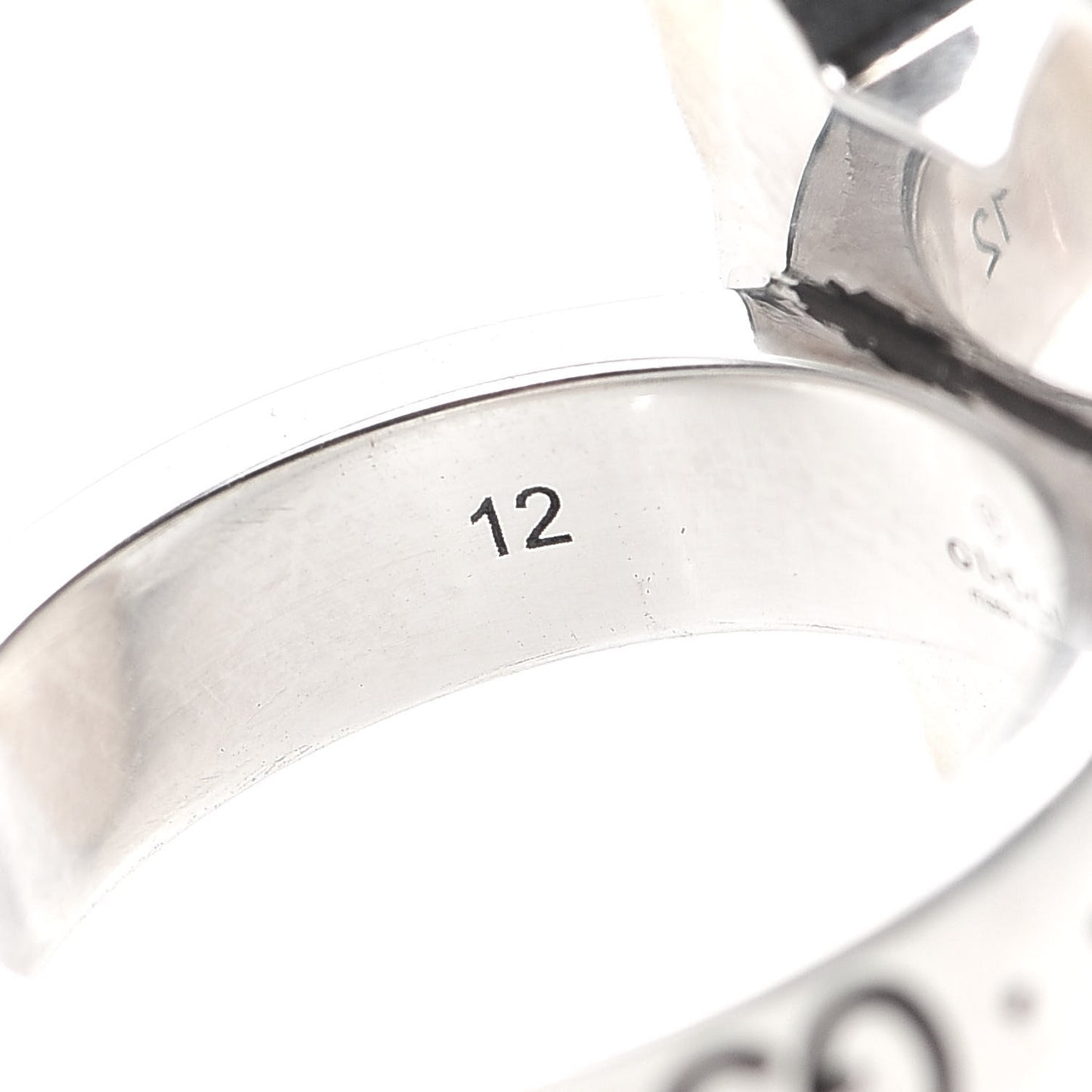 Sterling Silver Enamel Bosco Ring 52 6