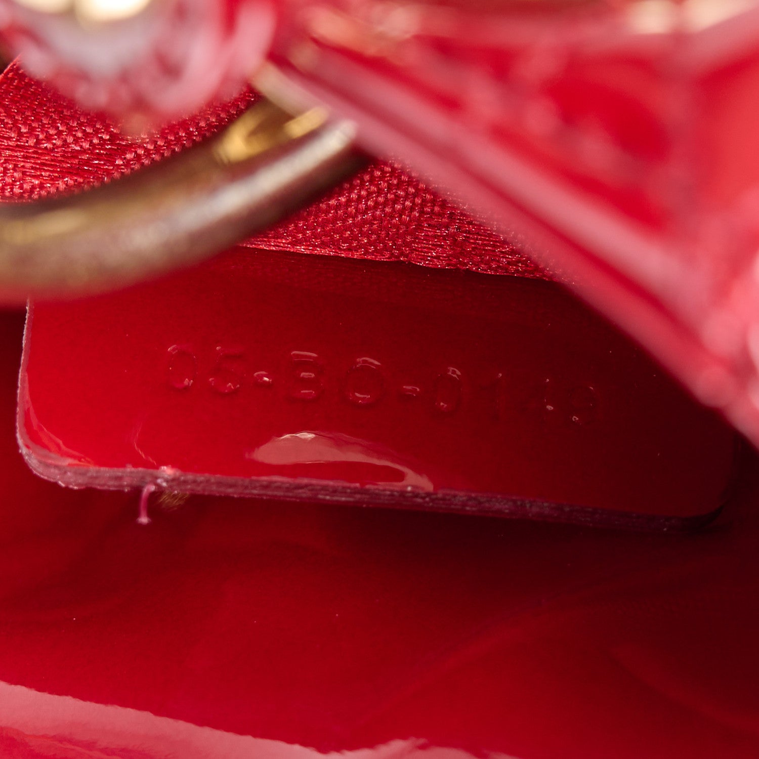 Christian Dior Patent Cannage Mini Lady Dior Red 7 of 10