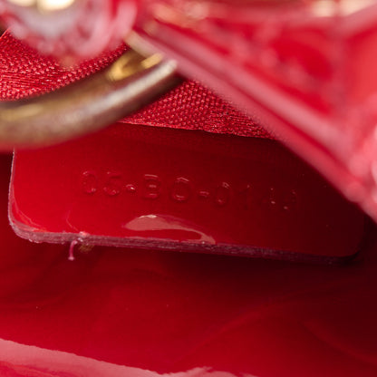 Christian Dior Patent Cannage Mini Lady Dior Red 7 of 10