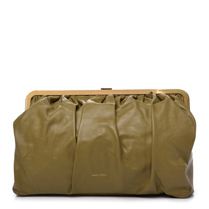 Mansur Gavriel Lambskin Wave Frame Clutch Safari 1 of 8