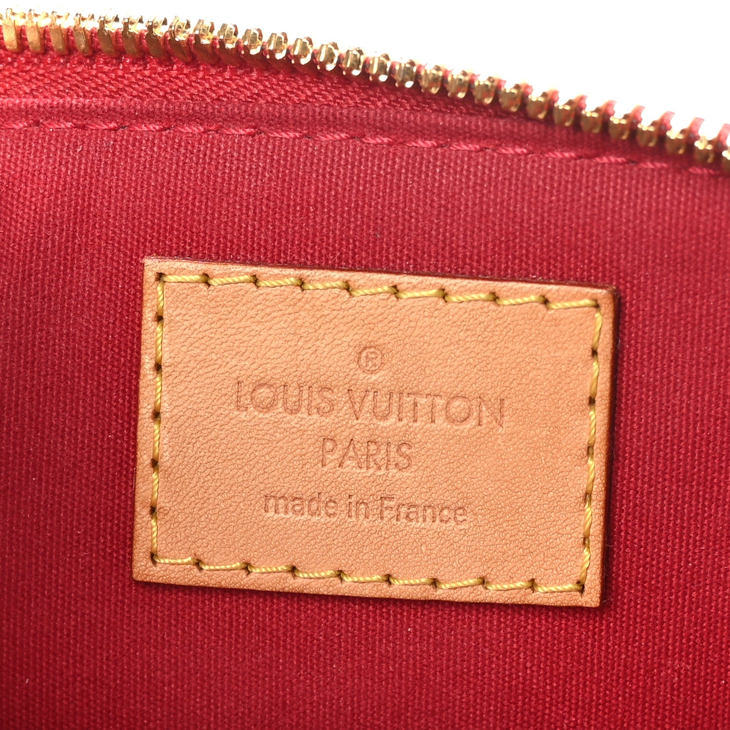 Louis Vuitton Vernis Rayures Alma BB Pomme D'Amour 6 of 8