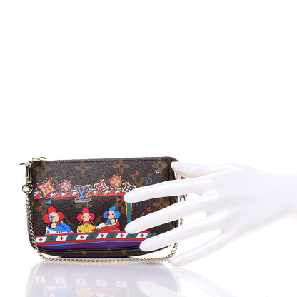 Louis Vuitton Monogram 2020 Christmas Animation Bumper Cars Mini Pochette Accessories Coquelicot 2 of 11