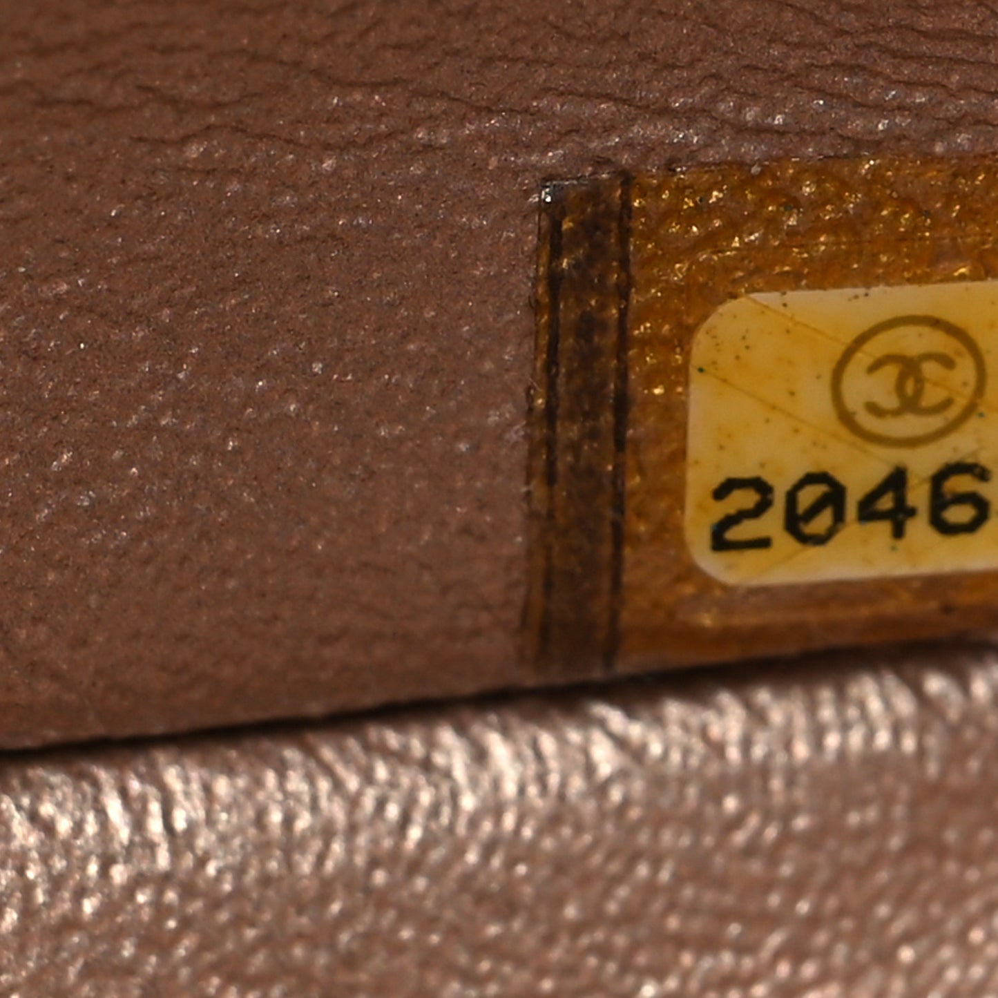 Metallic Lambskin Perforated Mini Square Flap Gold